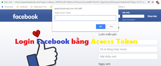 dang nhap facebook bang access token